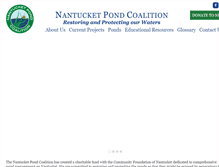 Tablet Screenshot of nantucketpondcoalition.com